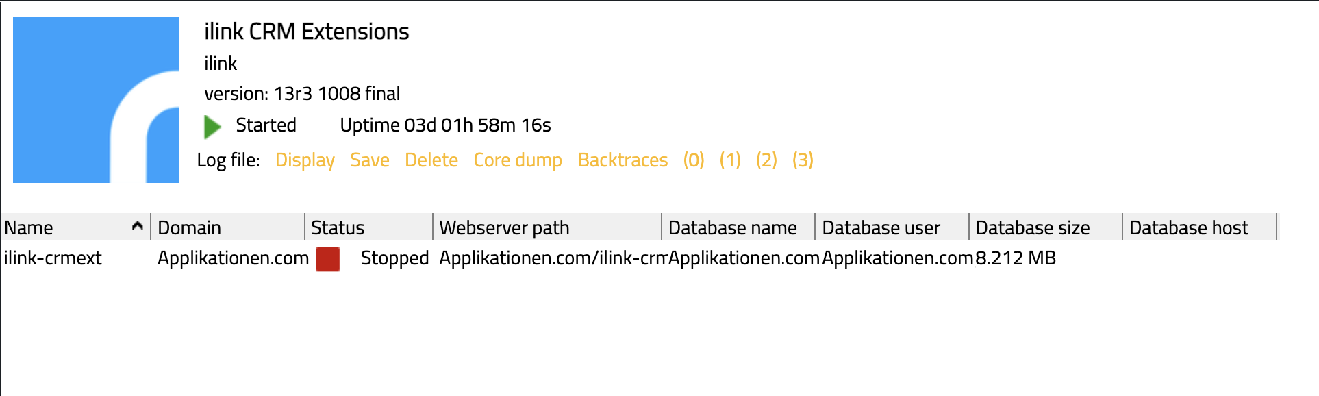 Instance Stopped